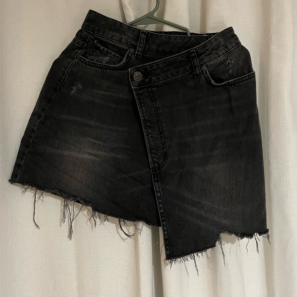 Urban Outfitters Asymmetrical Denim Jeans Skirt